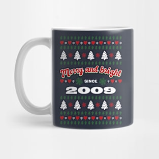 Merry and Bright Vintage Christmas Mug